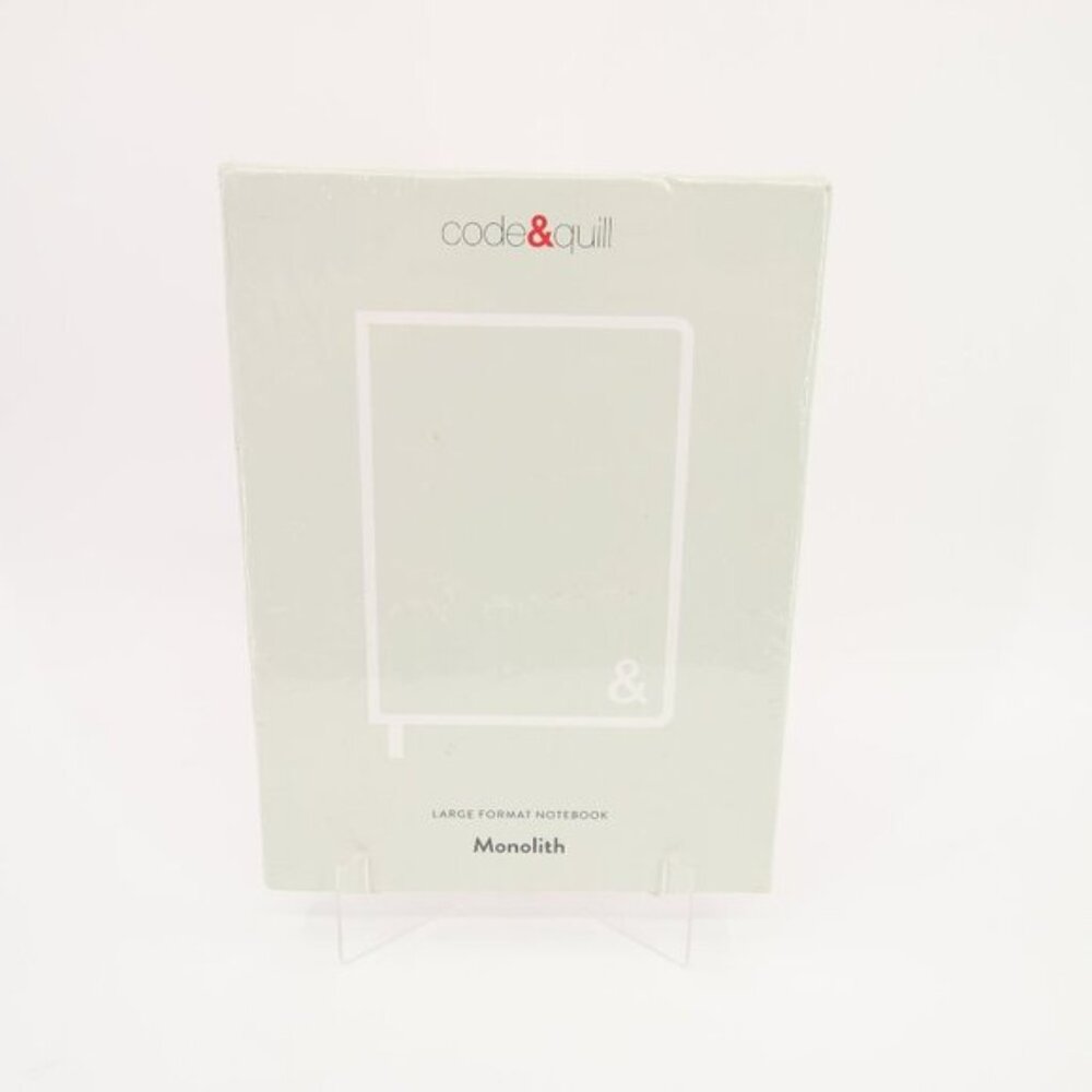 Code & Quill Gray Large Format Notebook Monolith Hardcover Journal 7.25 x 10"